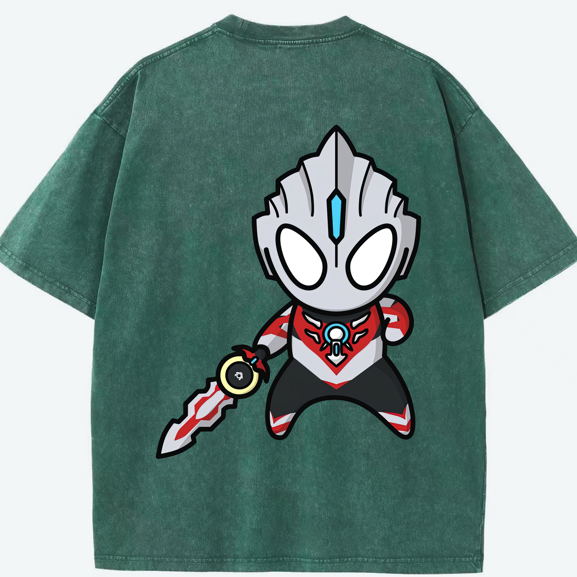 （画像用） ウルトラマン Ultraman 綿100% ヴィンテージ風 半袖Tシャツ（背面プリント）